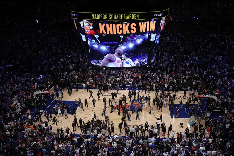 Madison Square Garden afte the Knicks Game 4 NBA Finals Vicotry