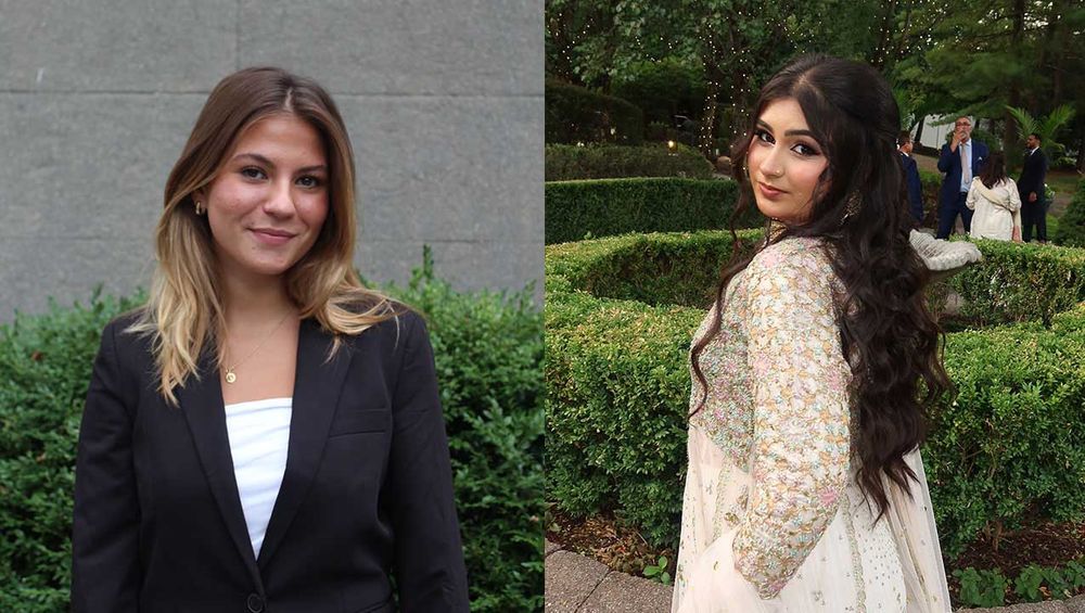 Andrra Kryeziu and Zainab Razia