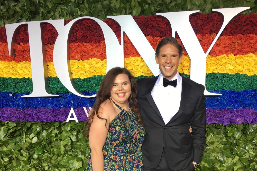 In her senior year, Steward attended the Tony Awards ceremony with Fordham graduate Frank DiLella, FCLC ’06, her former professor turned mentor and the host of the award-winning theater show On Stage.