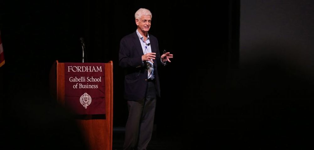Mario Gabelli presents to first year students