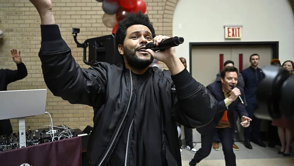 The Weeknd and Jimmy Fallon Perform for Fordham Seniors