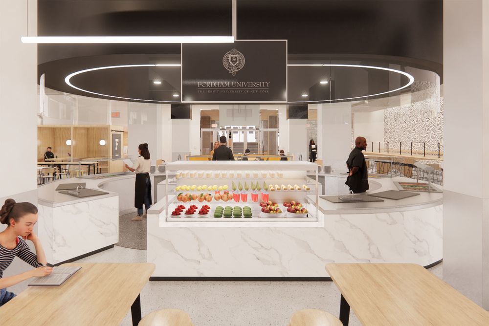 A rendering of the vegan station in the Marketplace