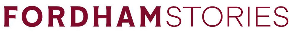 A brand logo for Fordham Stories