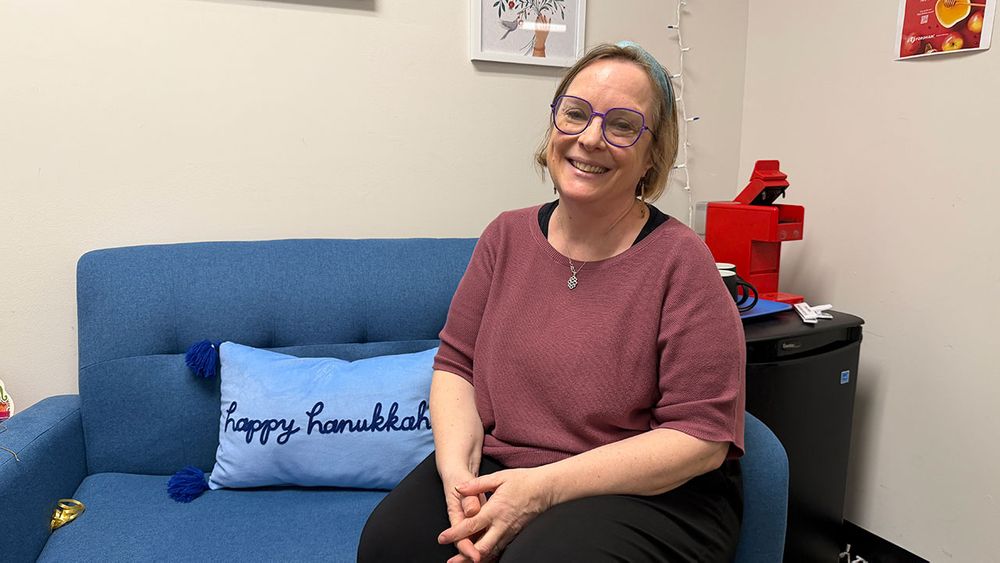 Rabbi Katja Vehlow in her office at Lincoln Center. Photo by Nicole Davis