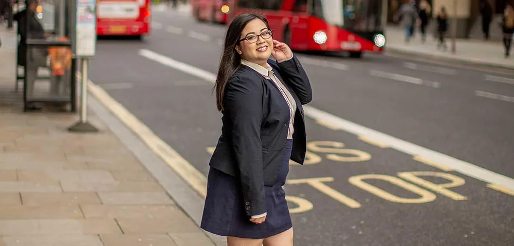 Loreen Ruiz, a 2021 graduate of Fordham College at Lincoln Center.