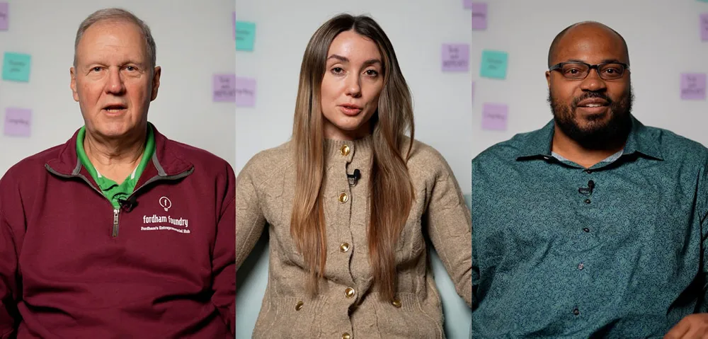 Three experts from the Fordham Foundry