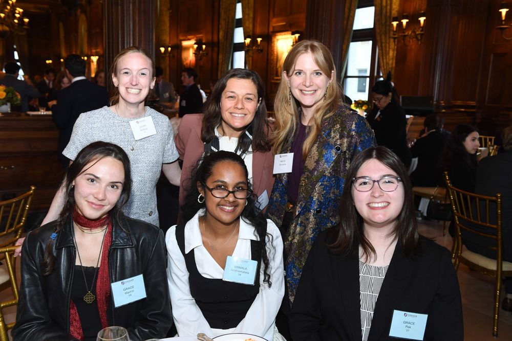 female donors with students