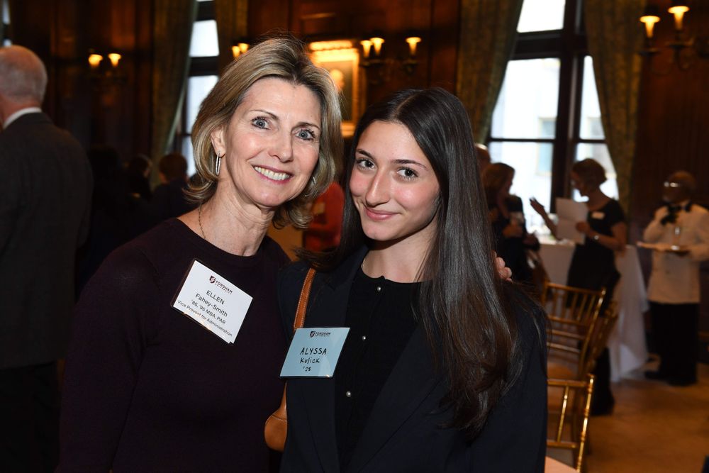female donor with female student