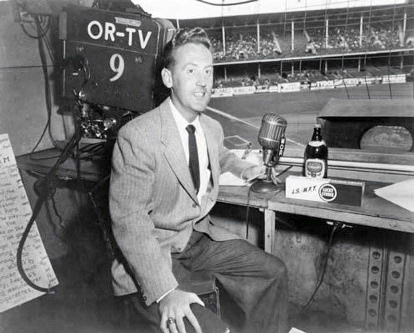 Vin Scully - Ebbets Field - Brooklyn, 1955