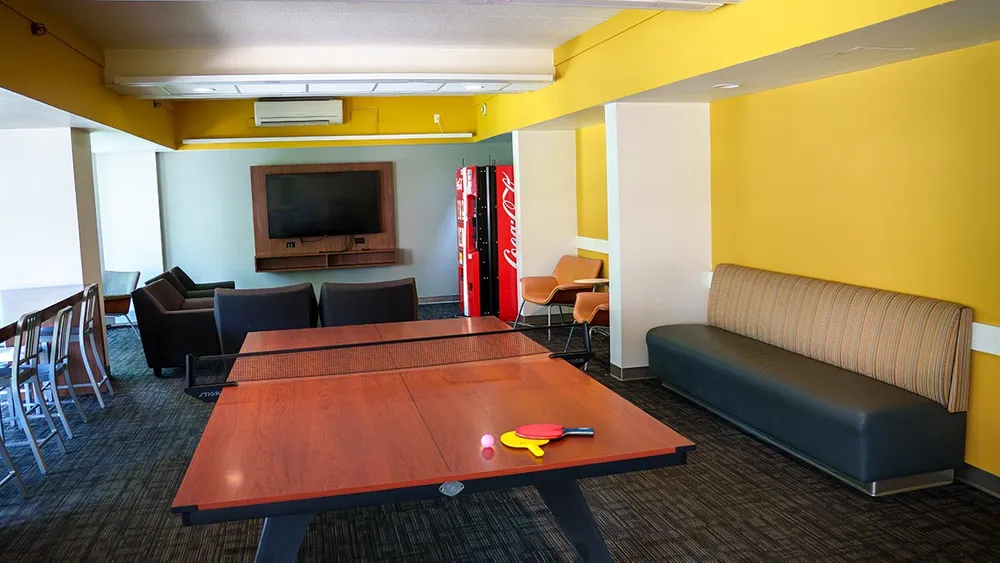 Ping Pong table in Alumni Court South Game Room