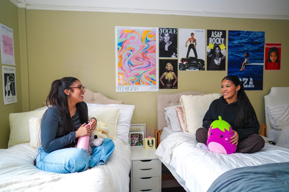 Students in room at Loyola hall