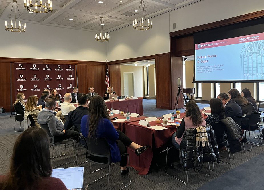 People attending Industry Roundtable