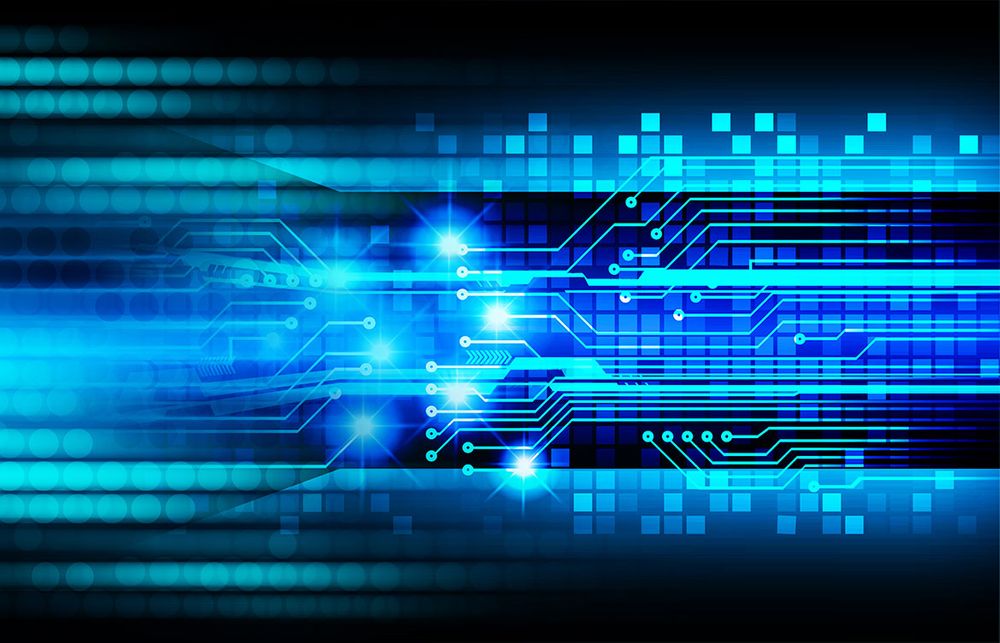 Blue Network Abstract Technology