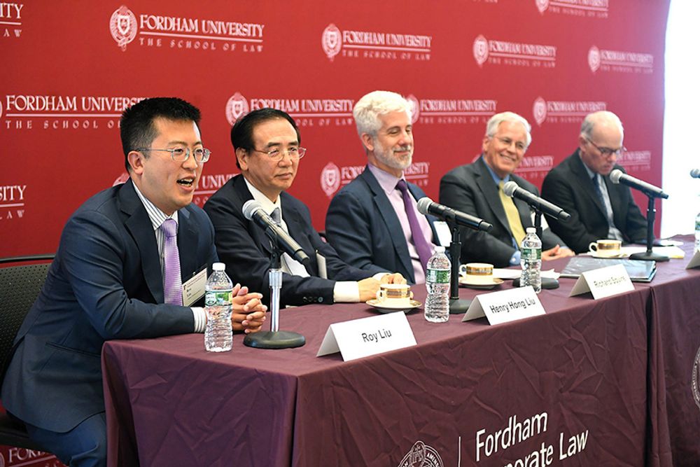 Panelist Roy Liu discusses how export restrictions affect transactions involving China.