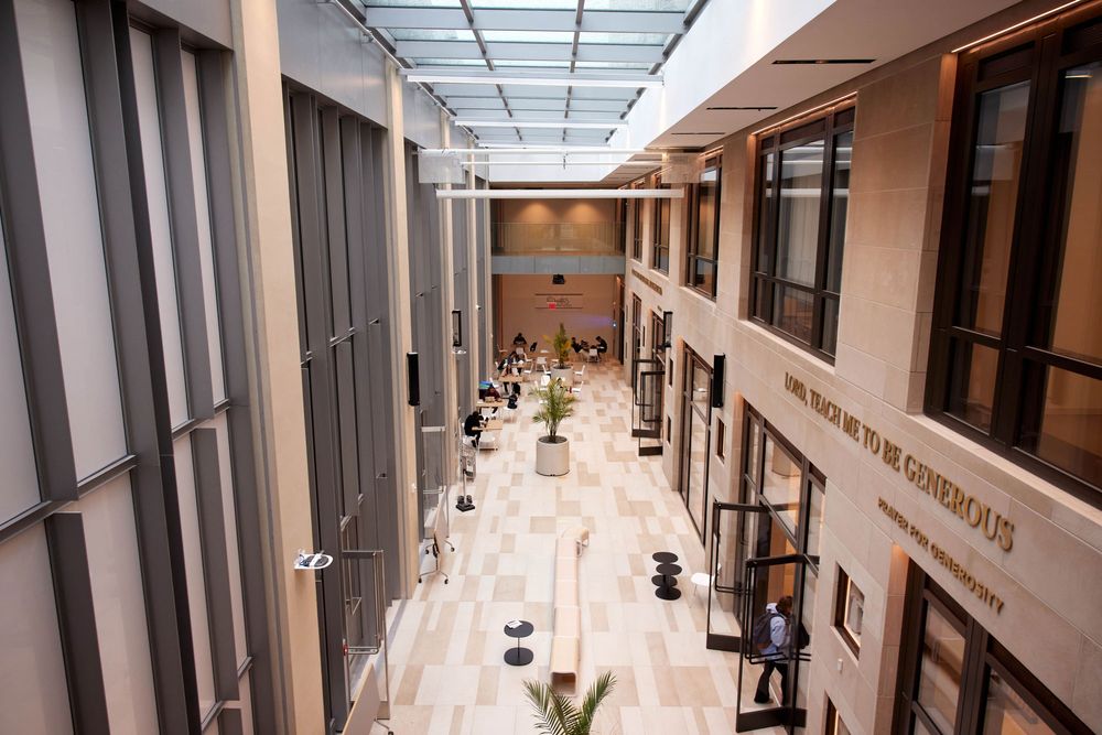 The McShane Center Gallery from Above