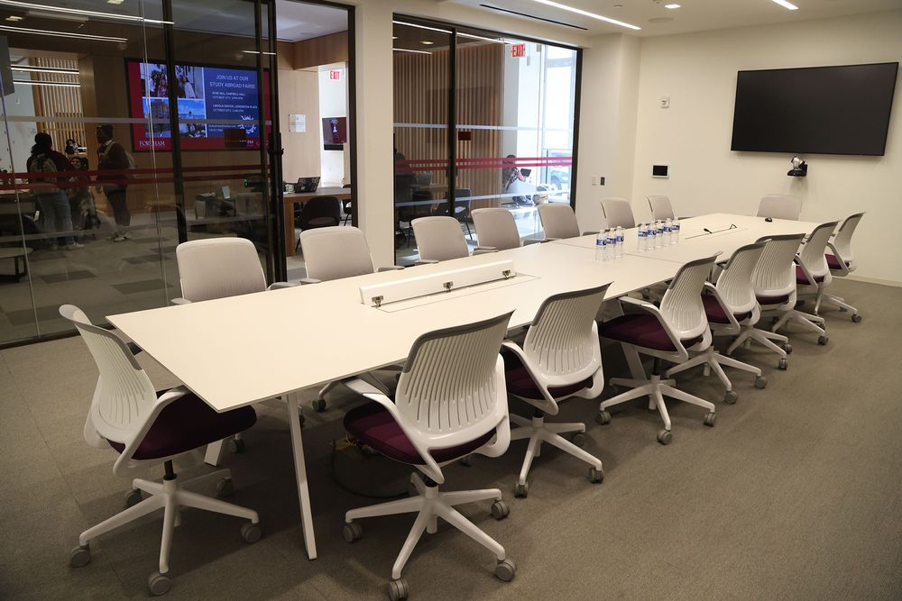 A conference room in the McShane Center