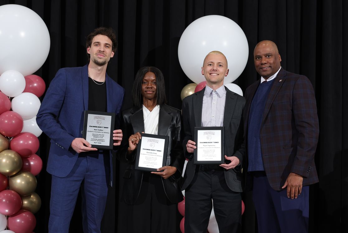 Block F Awards given to academic support for student-athletes staff