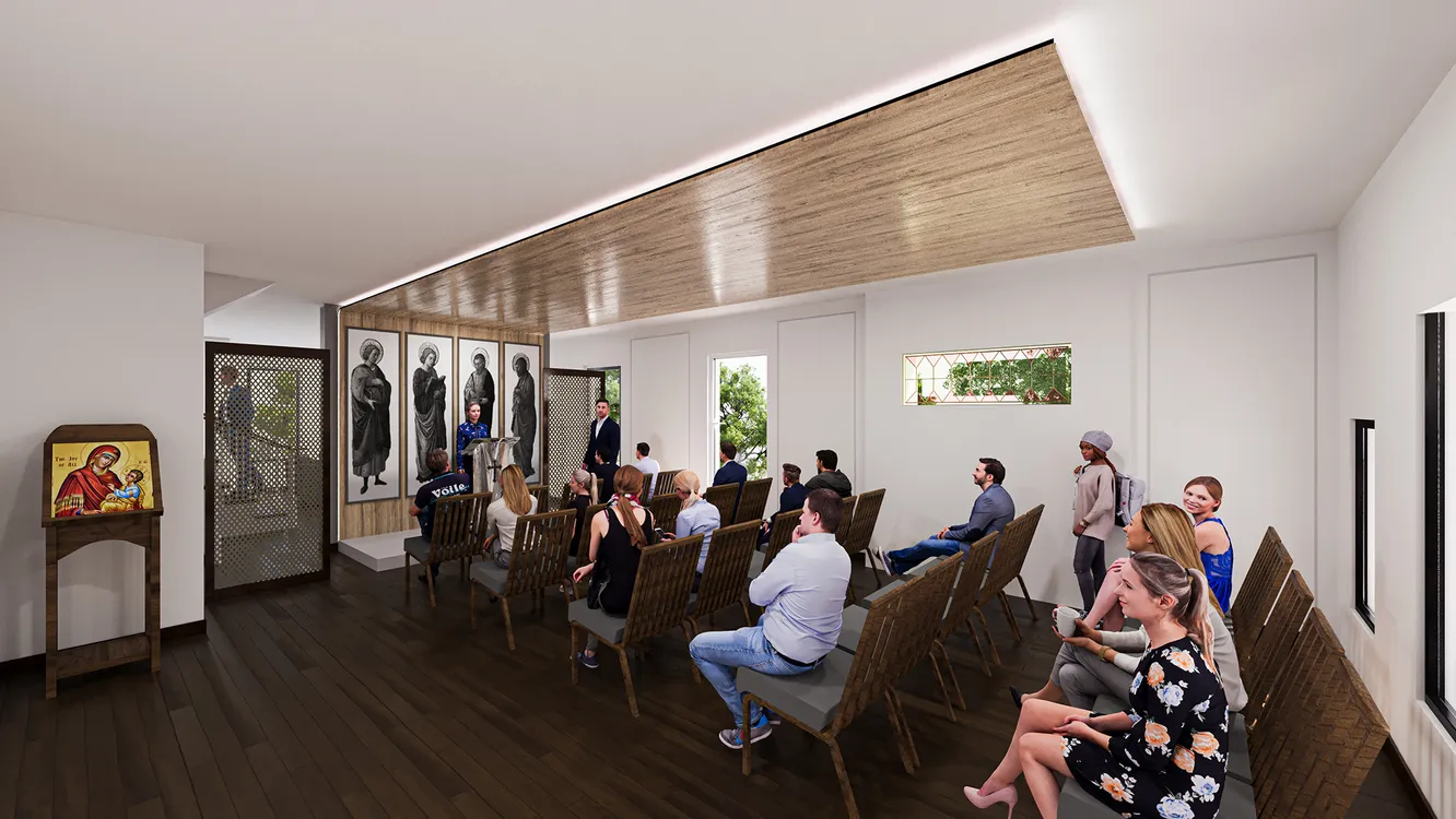 Rendering of the new chapel