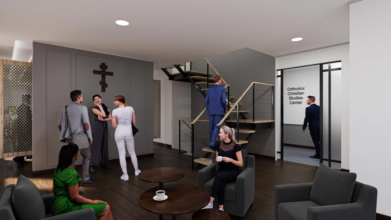 Rendering of new library space