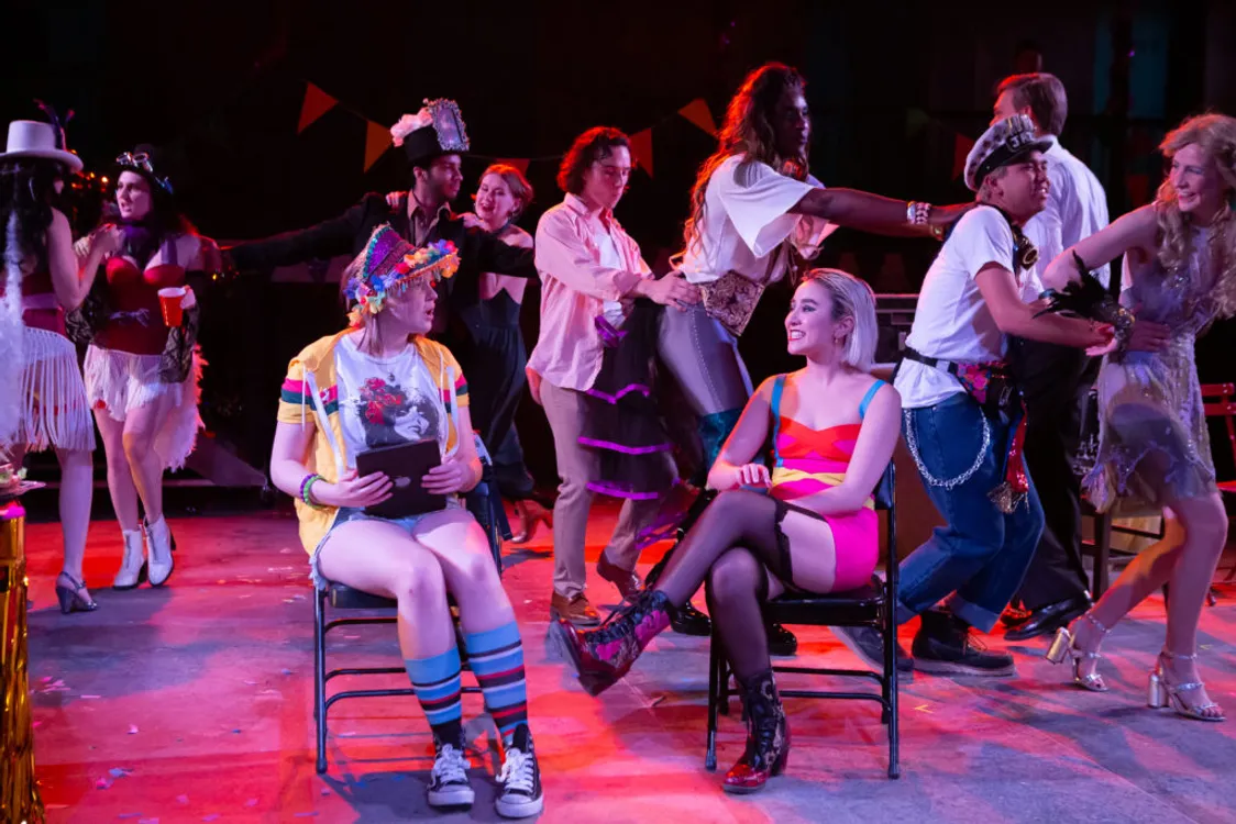 Students performing in Airline Highway