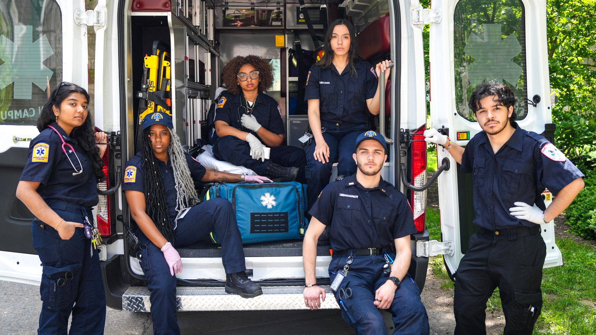 From left to right: Amrita Das, Kennedy Gaffney, Saniya Posey, Brianna Quintana, Shamil Umakhanov, Brian Garcia. Photos by Taylor Ha