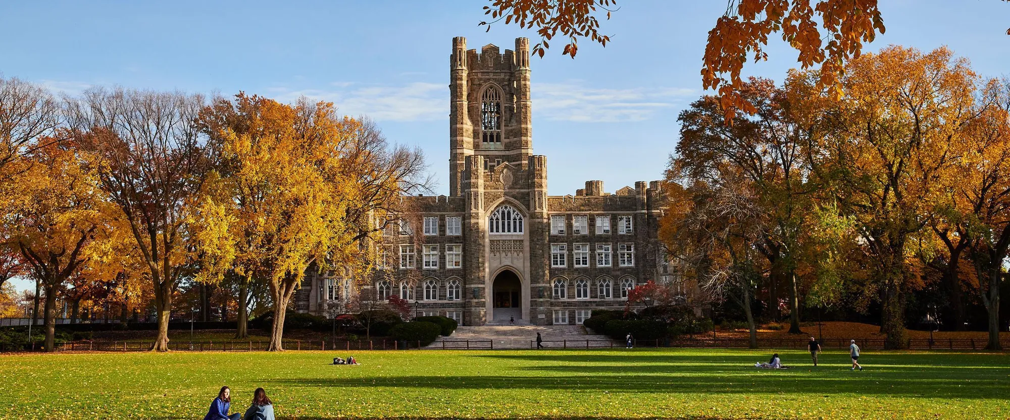 Keating Hall in the Fall