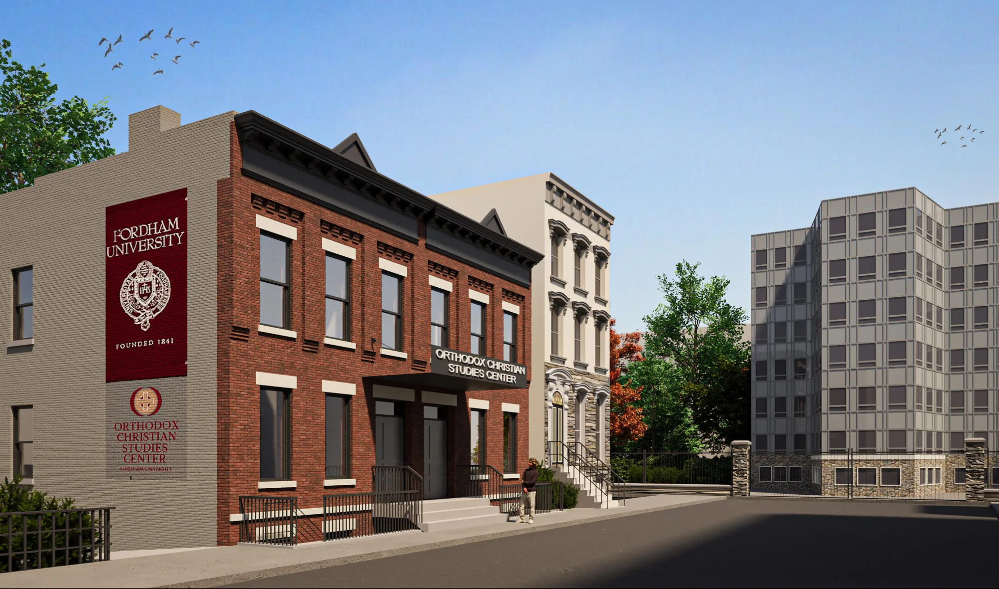 Exterior of building from Belmont Avenue