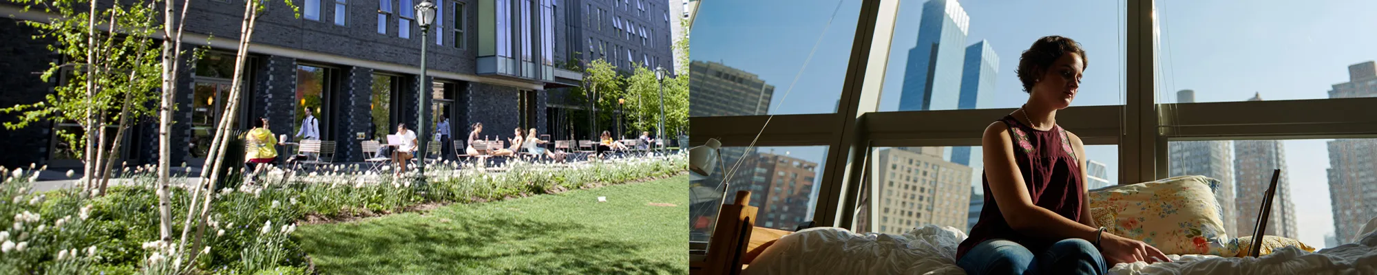 Photo composition of Rose Hill and Lincoln Center residences