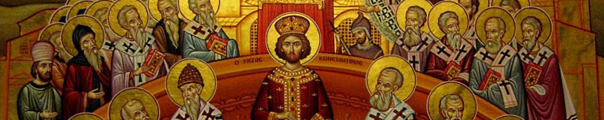 Medieval depiction of the Council of Nicaea