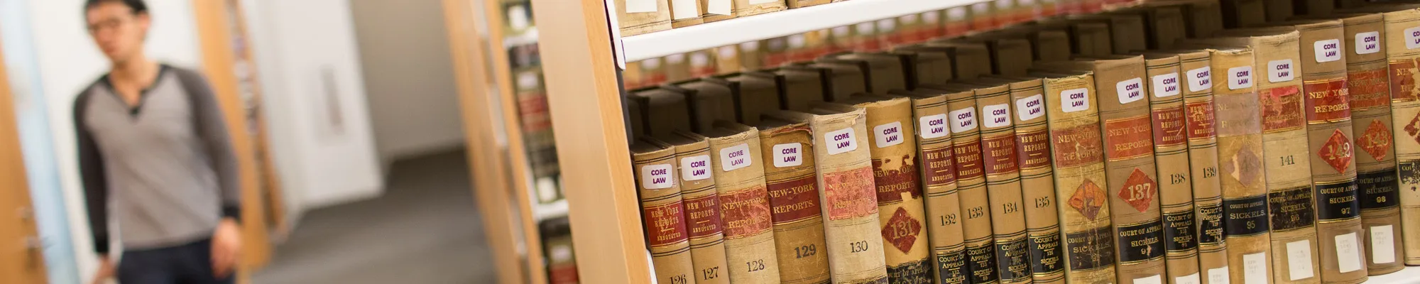 Law library book stack