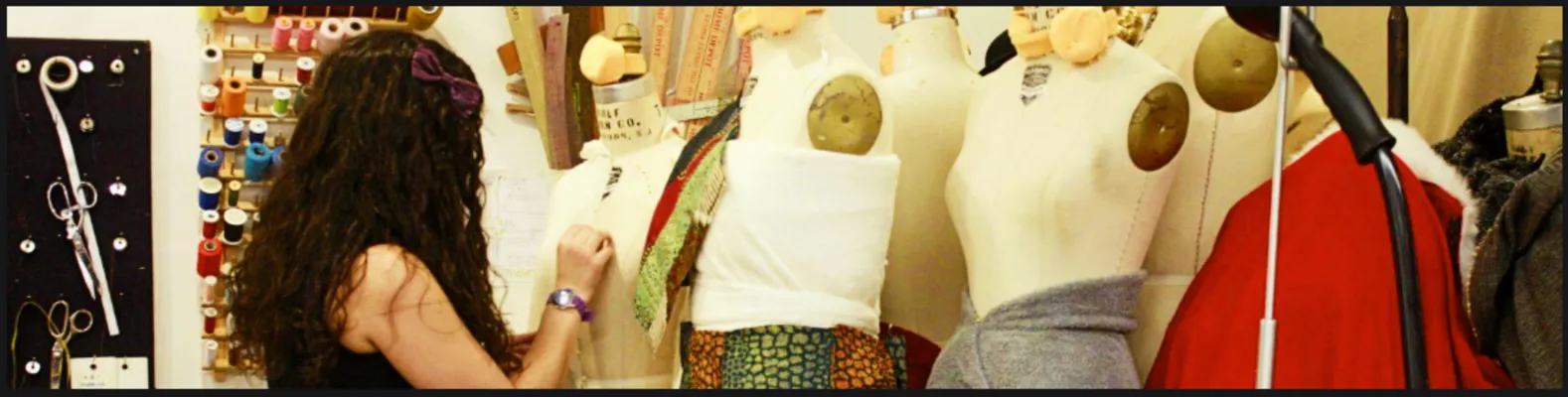 Fashion Studies woman sewing