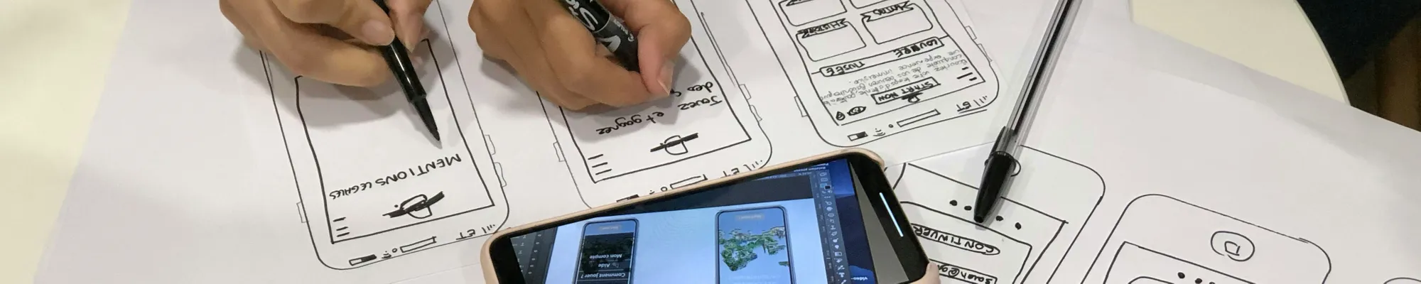 Design and Technology wireframes banner