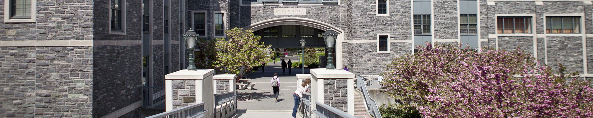 Walkway below O'Hare Hall