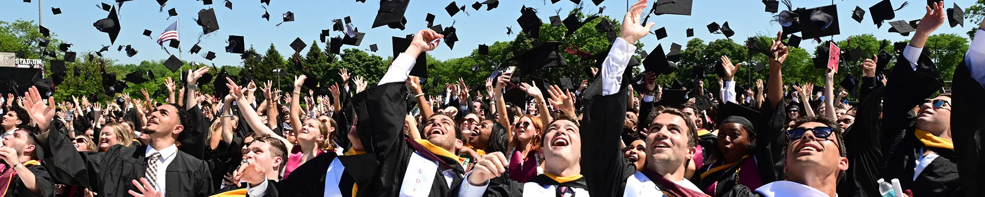 Hat Throw at Undergraduate Ceremony