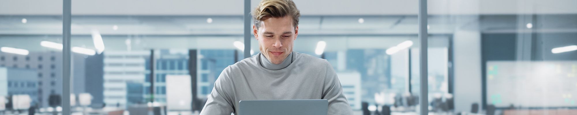 Information Technology Professional in office
