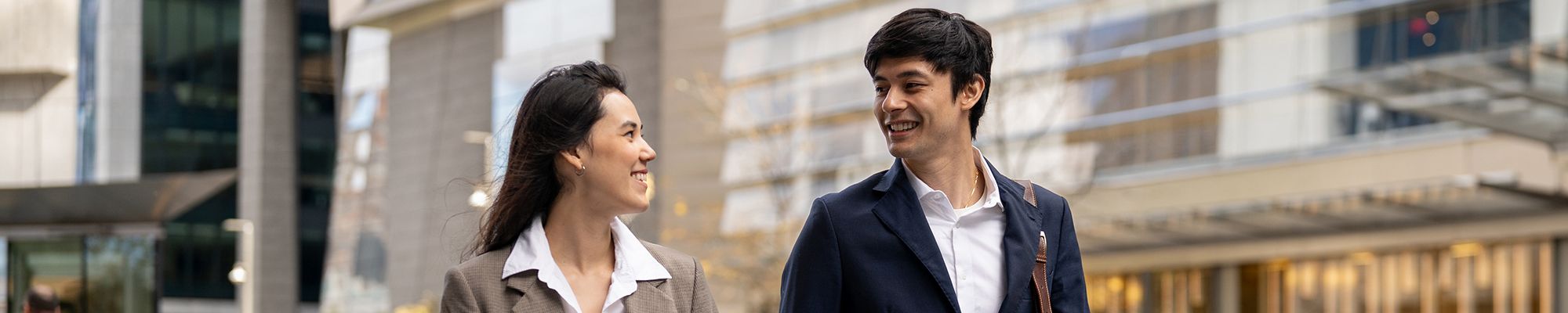 Management Students Walking in Manhattan