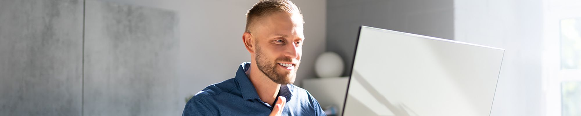 Online Student Waving to Classmates