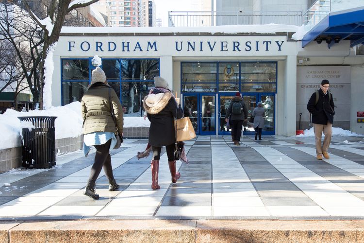 Lincoln Center Exterior Photo in the Winter.