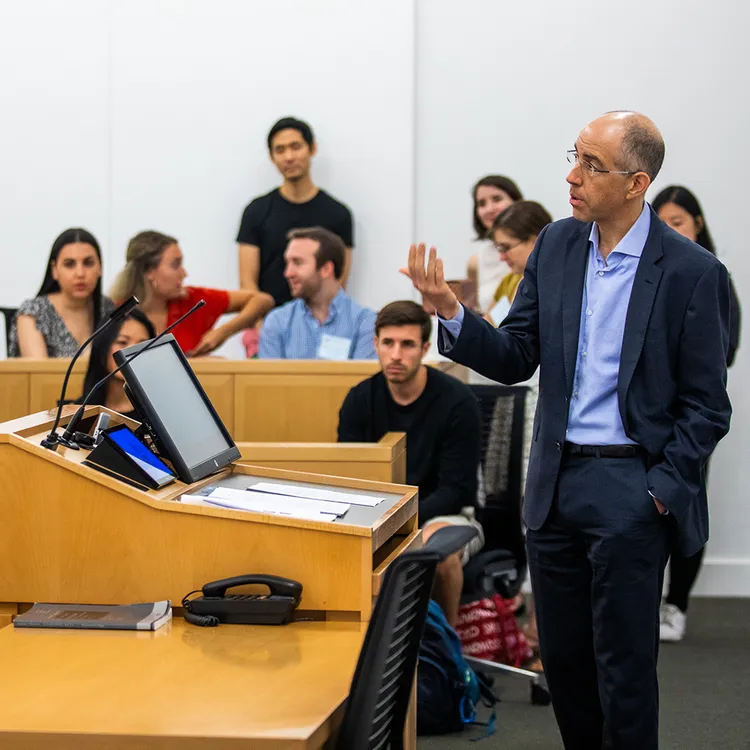 Law Professor at Podium