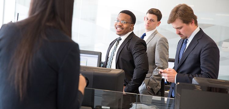 diverse law students smiling