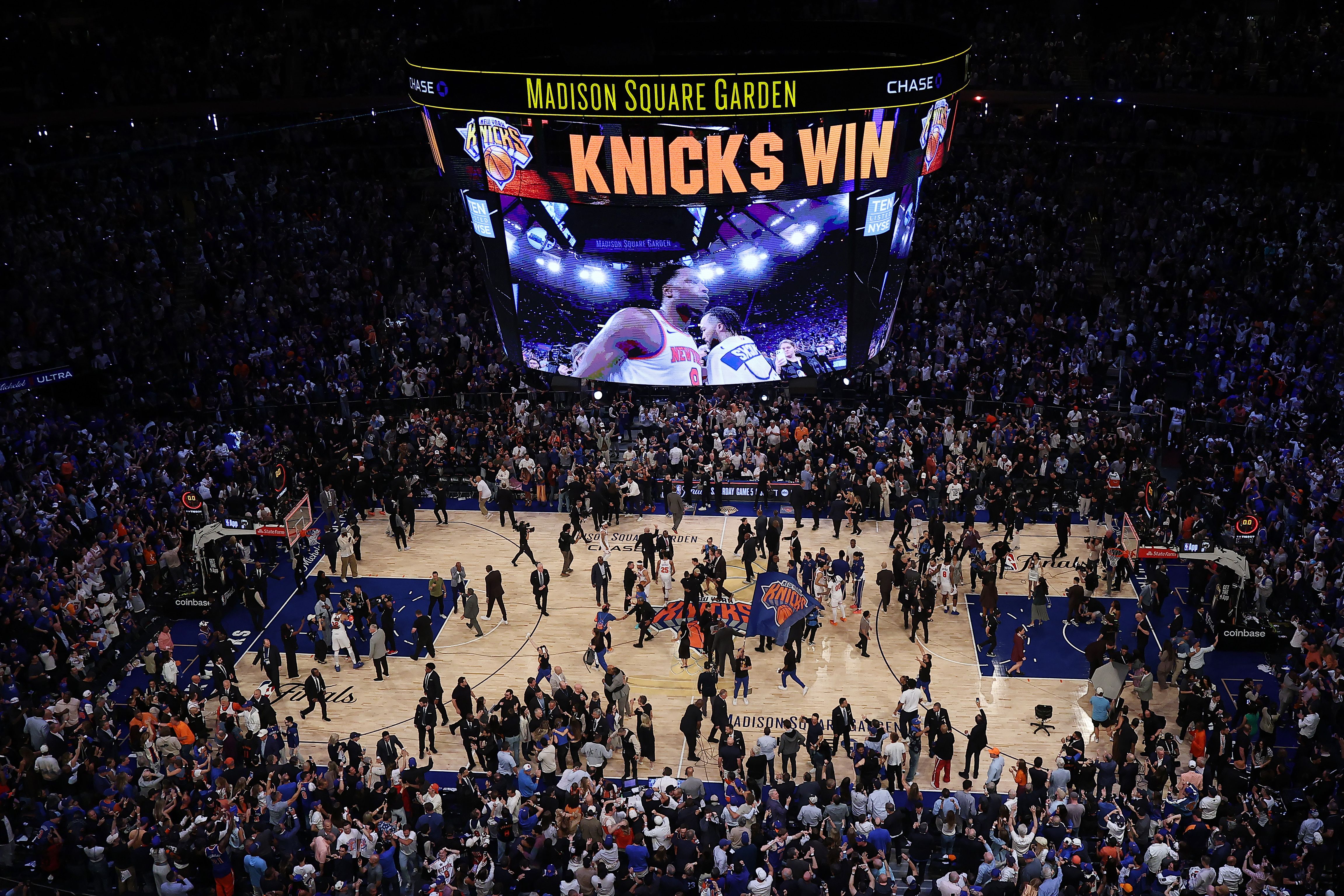 Madison Square Garden afte the Knicks Game 4 NBA Finals Vicotry