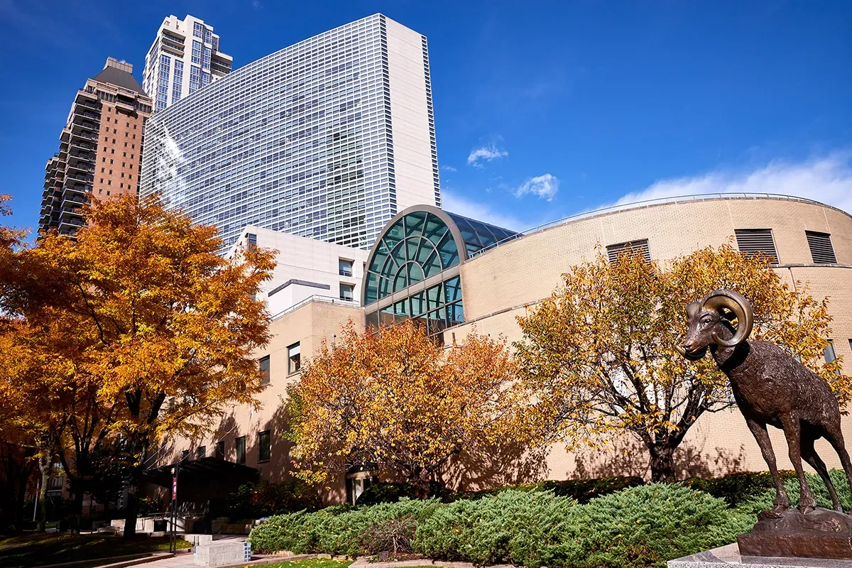 Fordham Ram status on the Lincoln Center campus