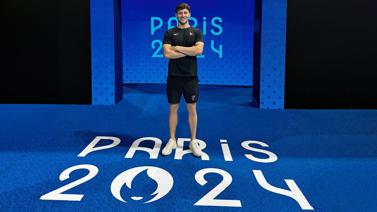 Fordham swimmer, Alex Shah, at the Paris 2024 Summer Olympics