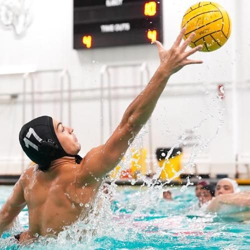 Water polo athlete in the pool