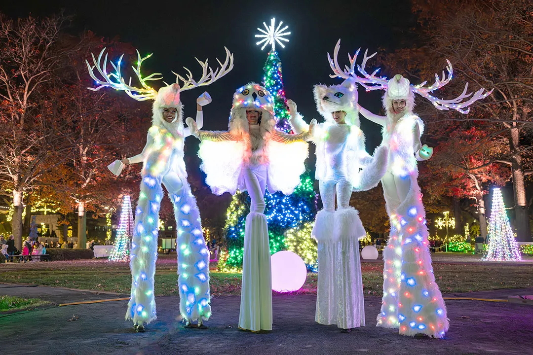 Bronx Zoo employees in holiday costumes