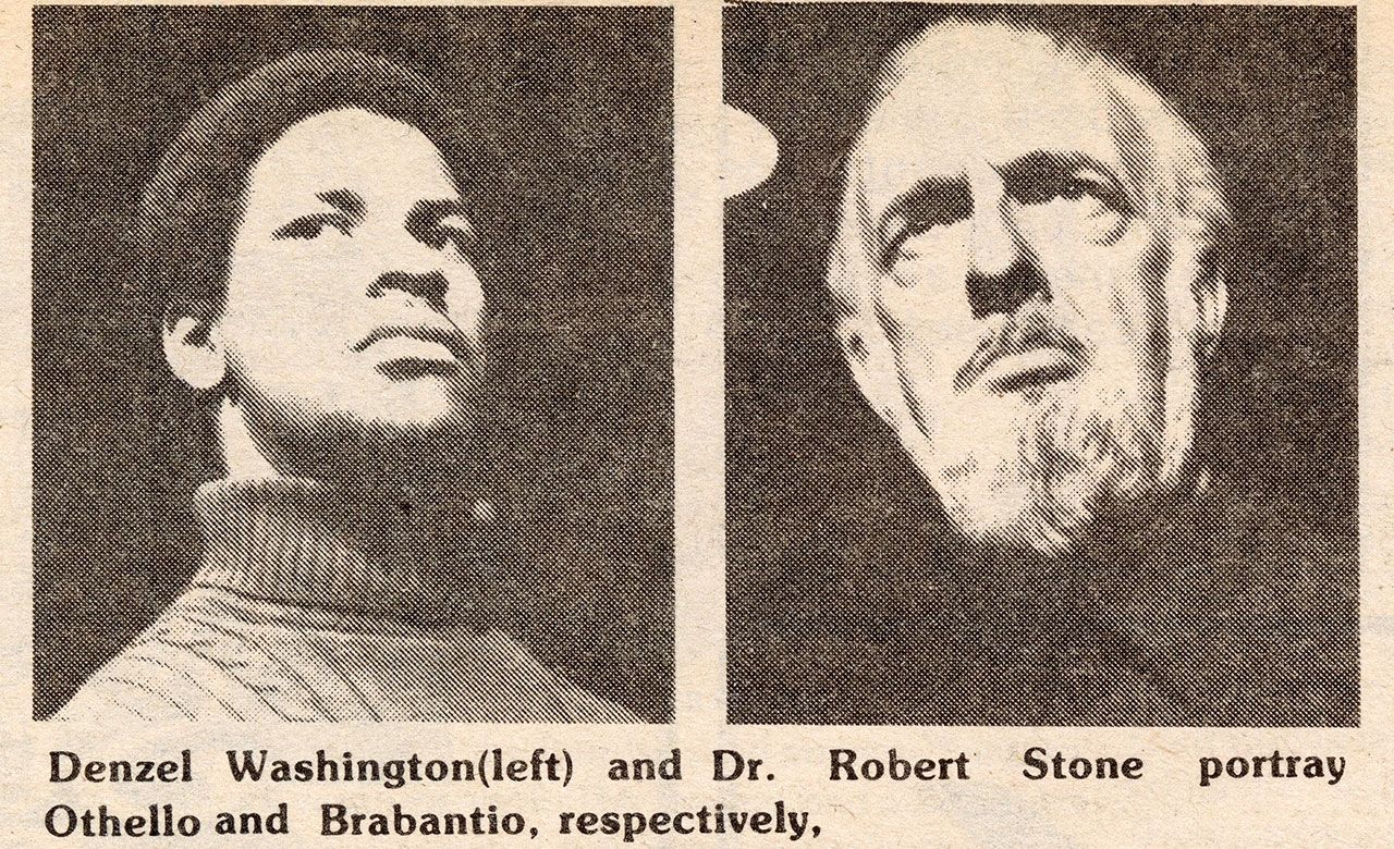 Press photos from the original review of Othello in “The Ram”