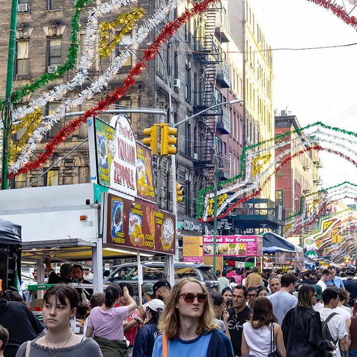 People at San Gennaro Festival in Little Italy