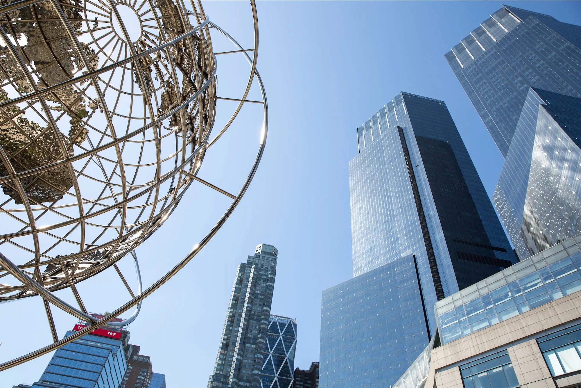 Lincoln Center Columbus Circle globe sculpture