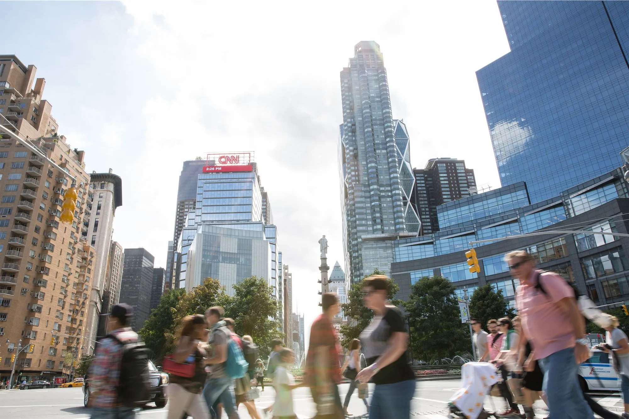 Lincoln Center Columbus Circle walking in streets