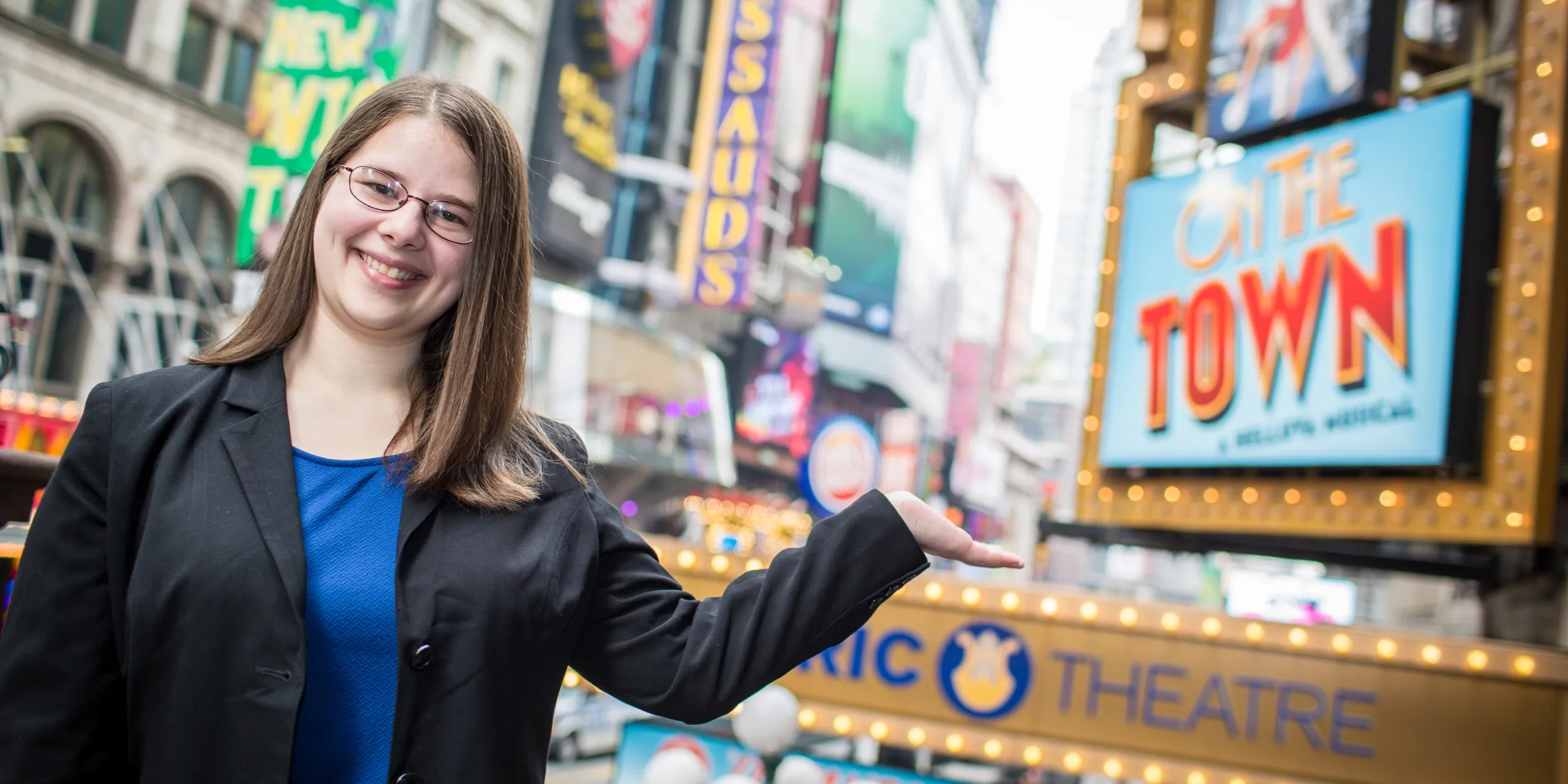 Female Student in Theatre District